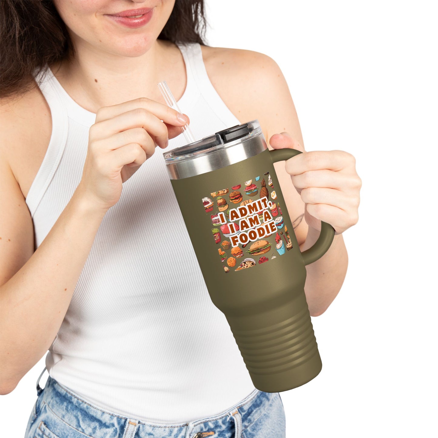 Foodie Insulated Travel Mug - 40oz with Fun Food Designs