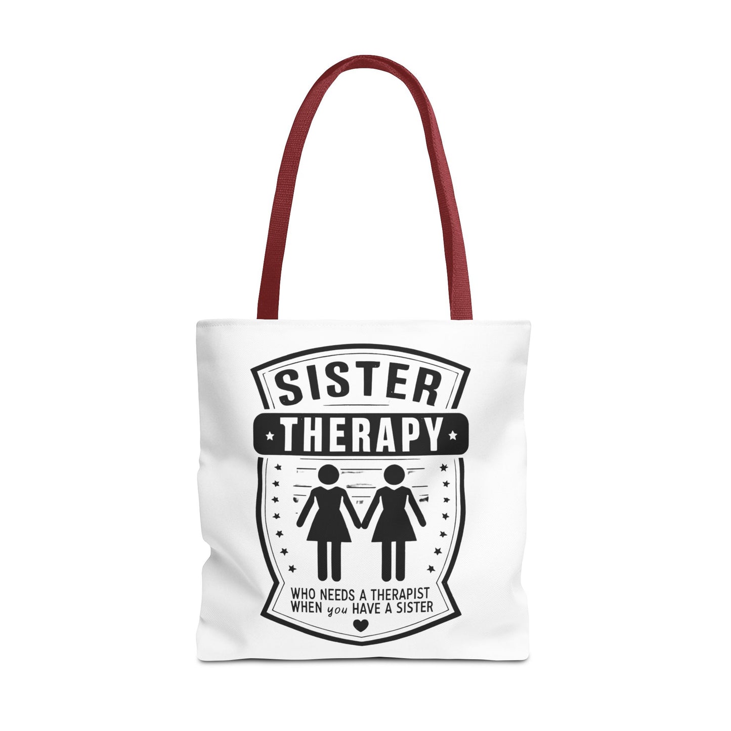 Sister Therapy Tote Bag - Perfect Gift for Siblings & Self-Care