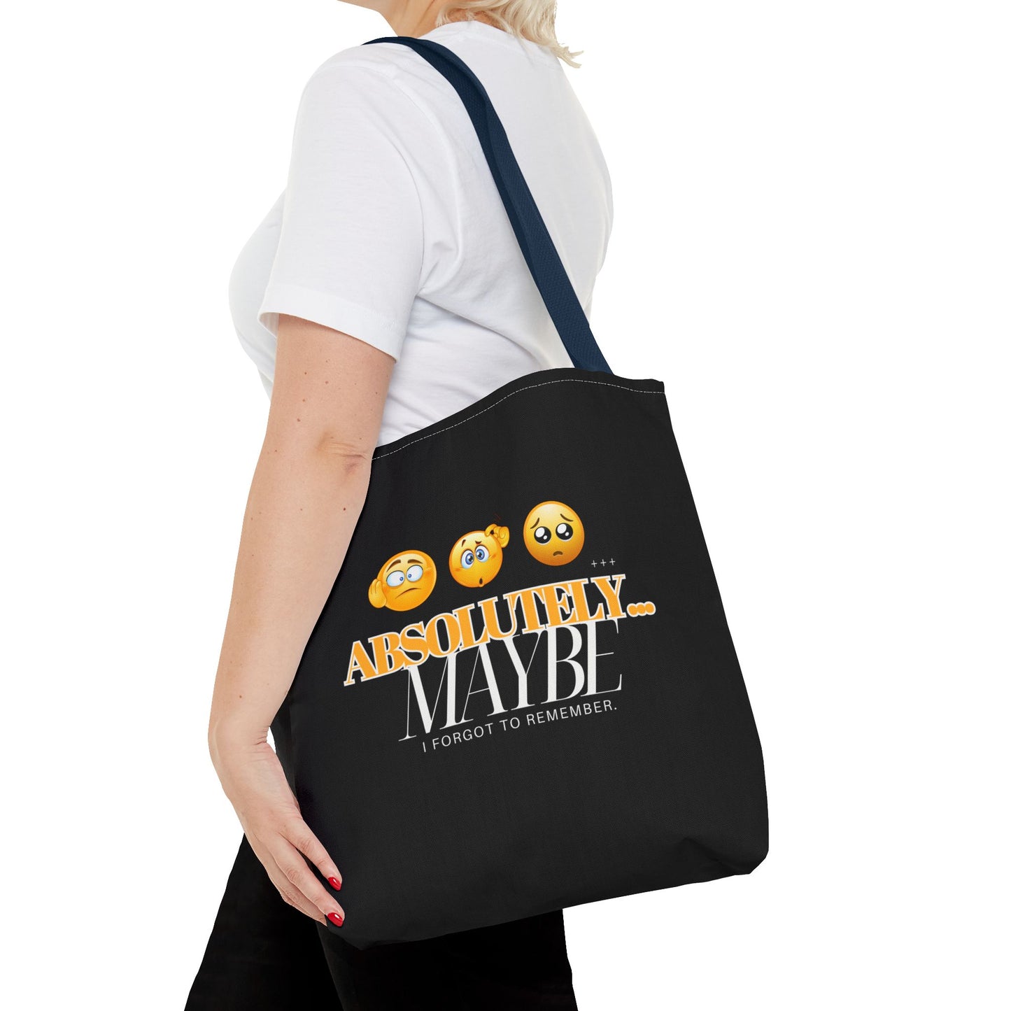 Funny Emoji Tote Bag - 'Absolutely Maybe' - Perfect for Everyday Use & Gifts