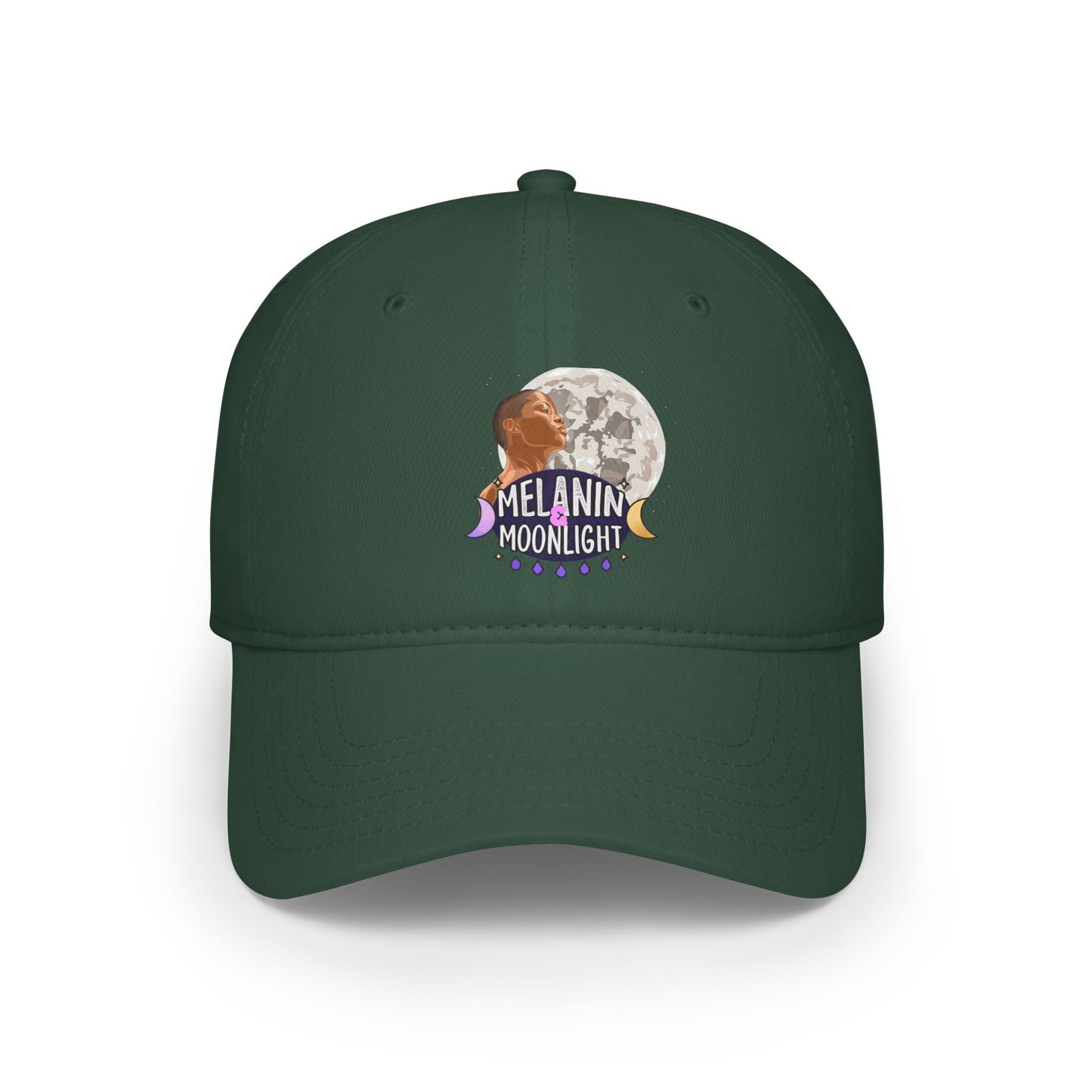 Melanin Moonlight Low Profile Baseball Cap - Casual Style for All Seasons