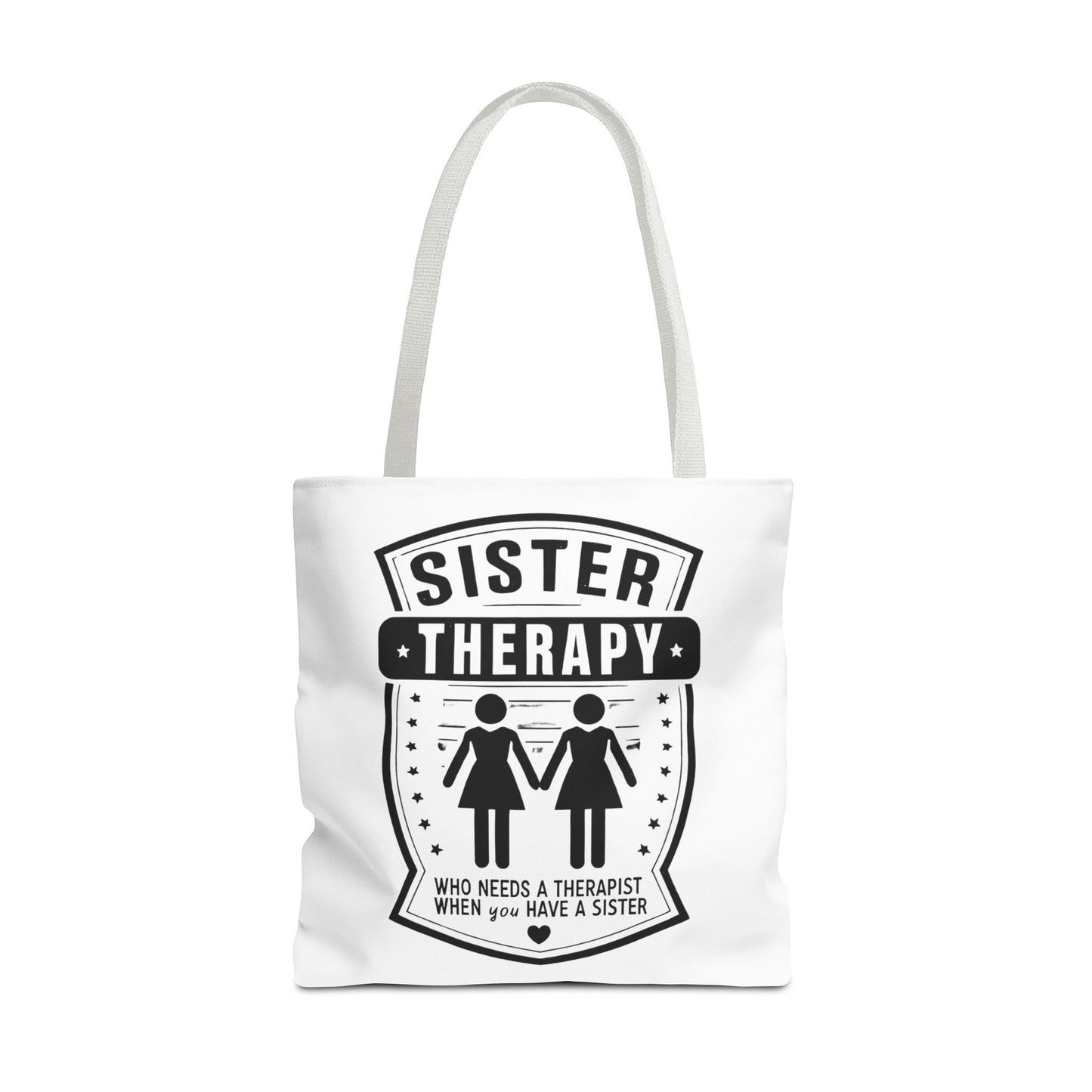 Sister Therapy Tote Bag - Perfect Gift for Siblings & Self-Care
