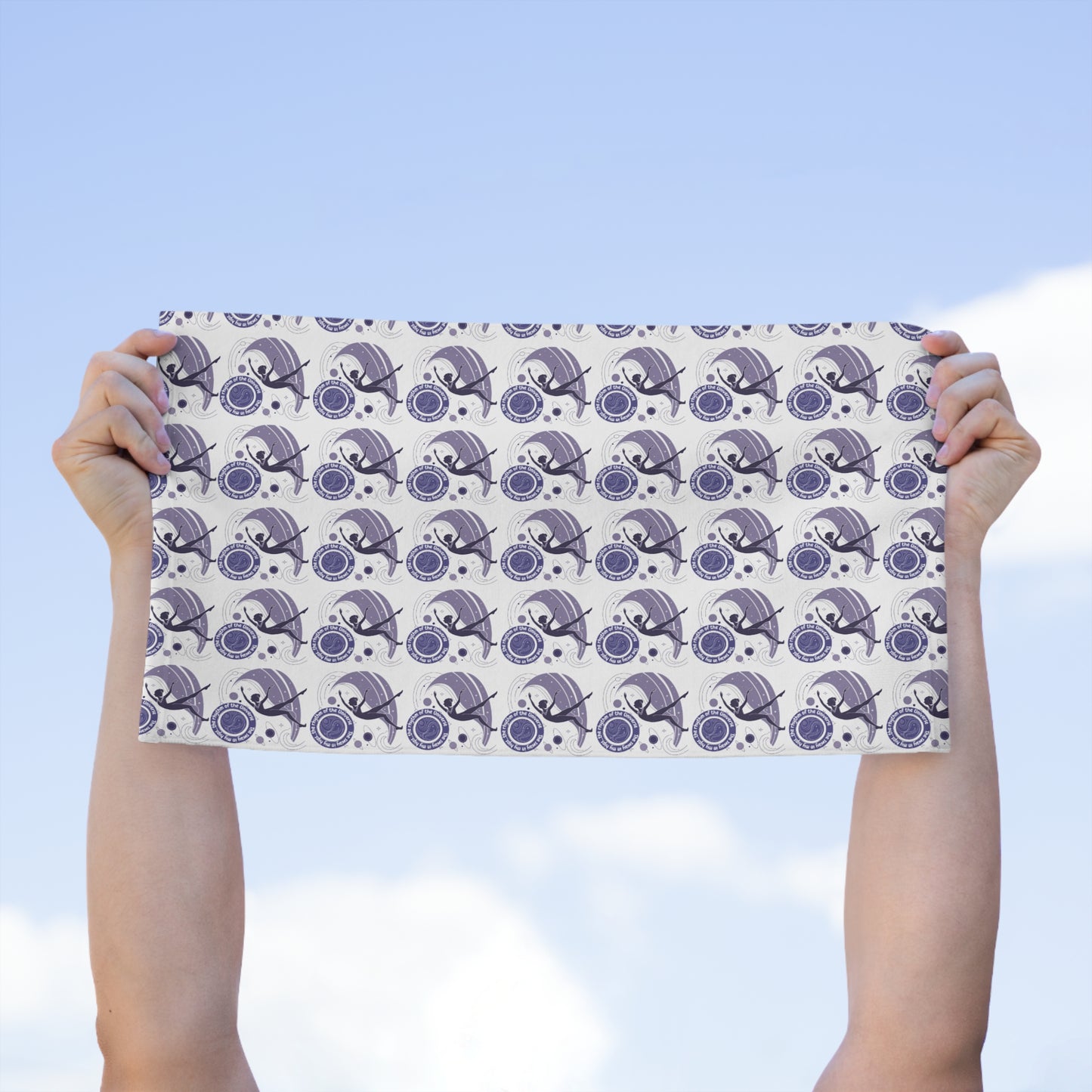 Stylish Rally Towel with Dance Motif - 11x18 Gym & Beach Accessory
