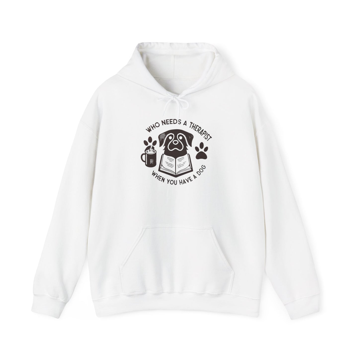Who Needs a Therapist? Dog Lover Hoodie - Unisex Heavy Blend Sweatshirt