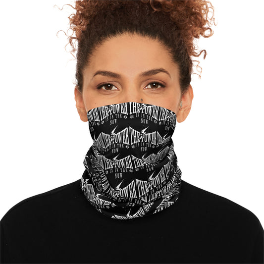 Empowerment Themed Winter Neck Gaiter with Drawstring - Cozy Fashion Accessory for All Seasons