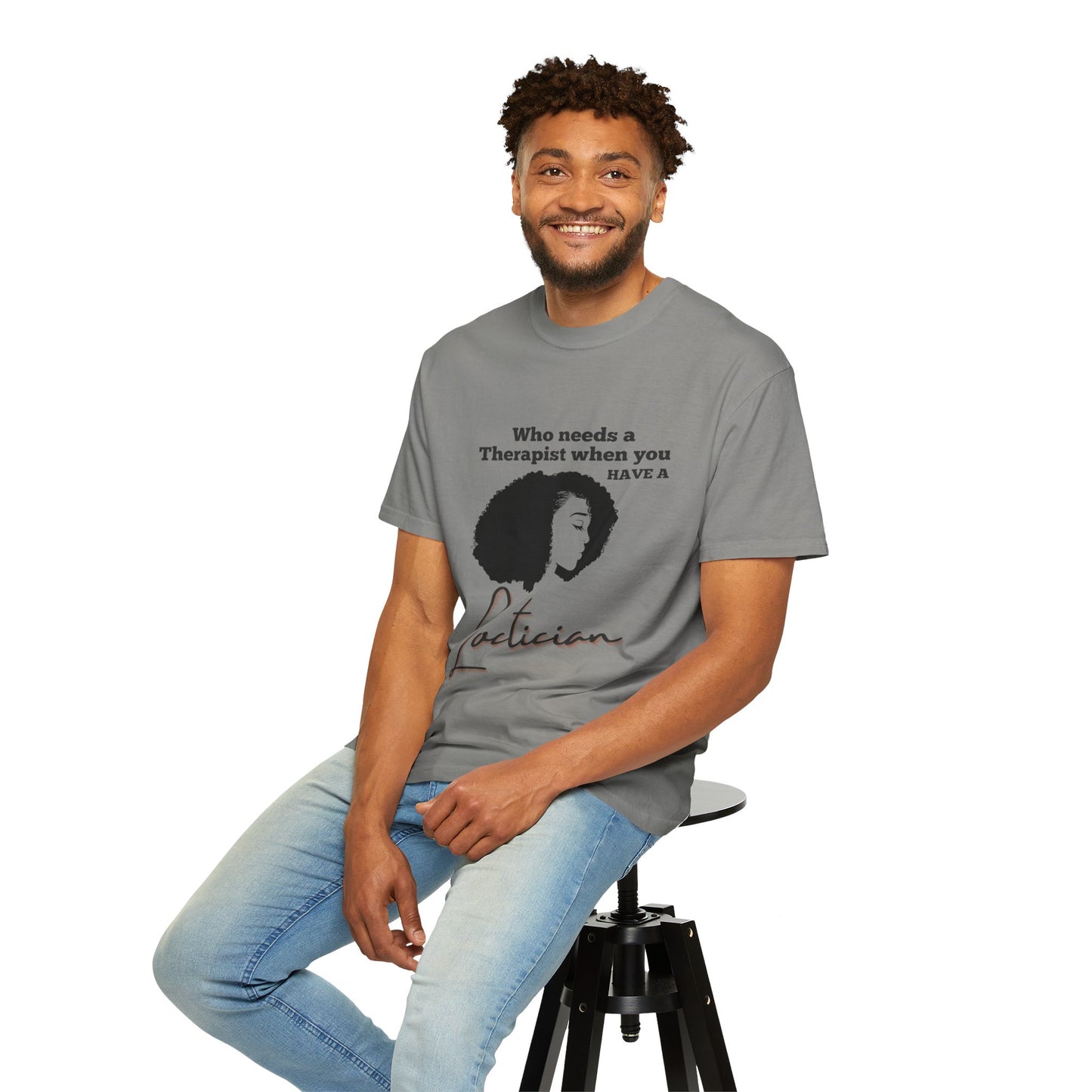 Who Needs a Therapist? Unisex Garment-Dyed T-Shirt - Perfect for Estheticians and Skincare Lovers