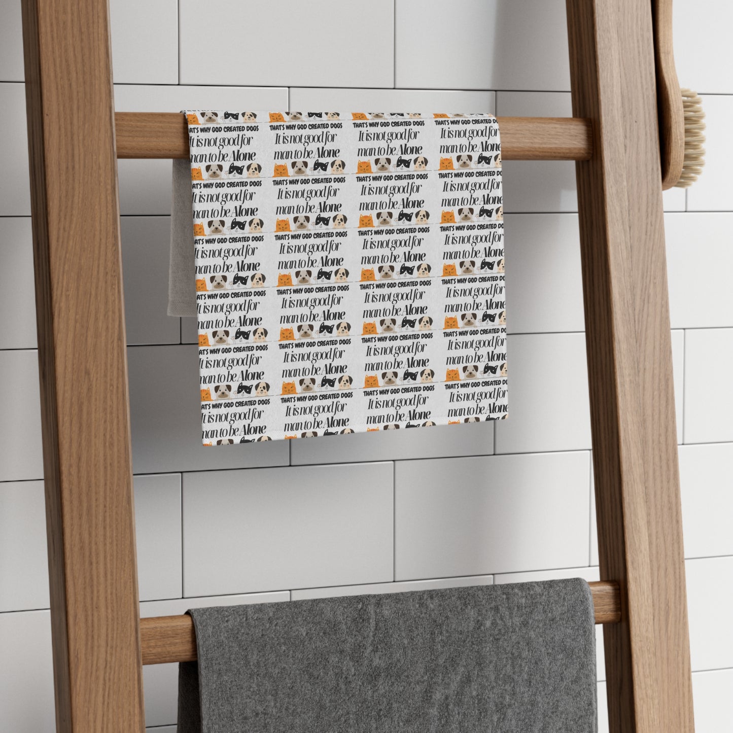 Cheerful Rally Towel with Motivational Quotes for Sports Fans