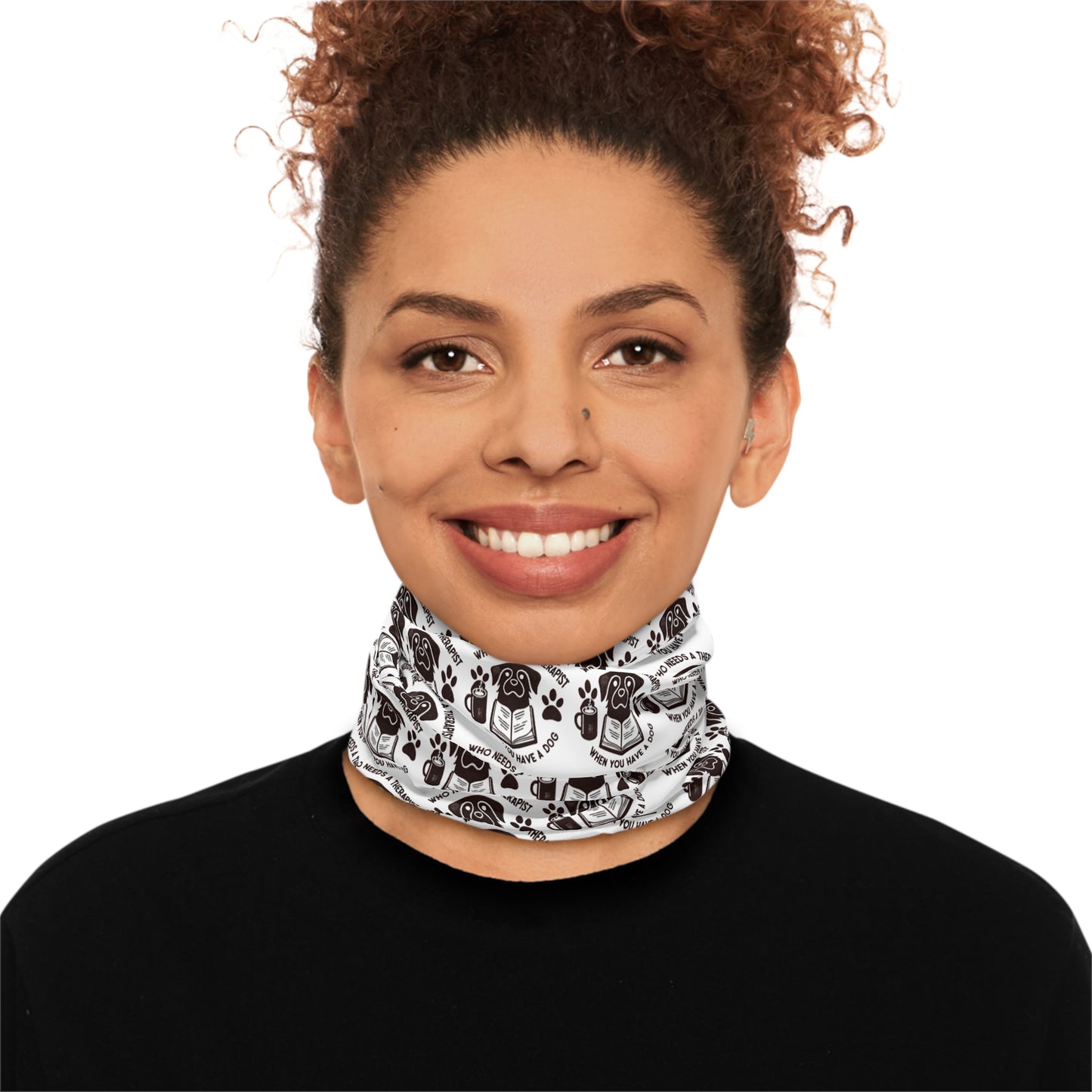Cozy Pet Lover's Neck Gaiter with Drawstring - Perfect for Winter Adventures