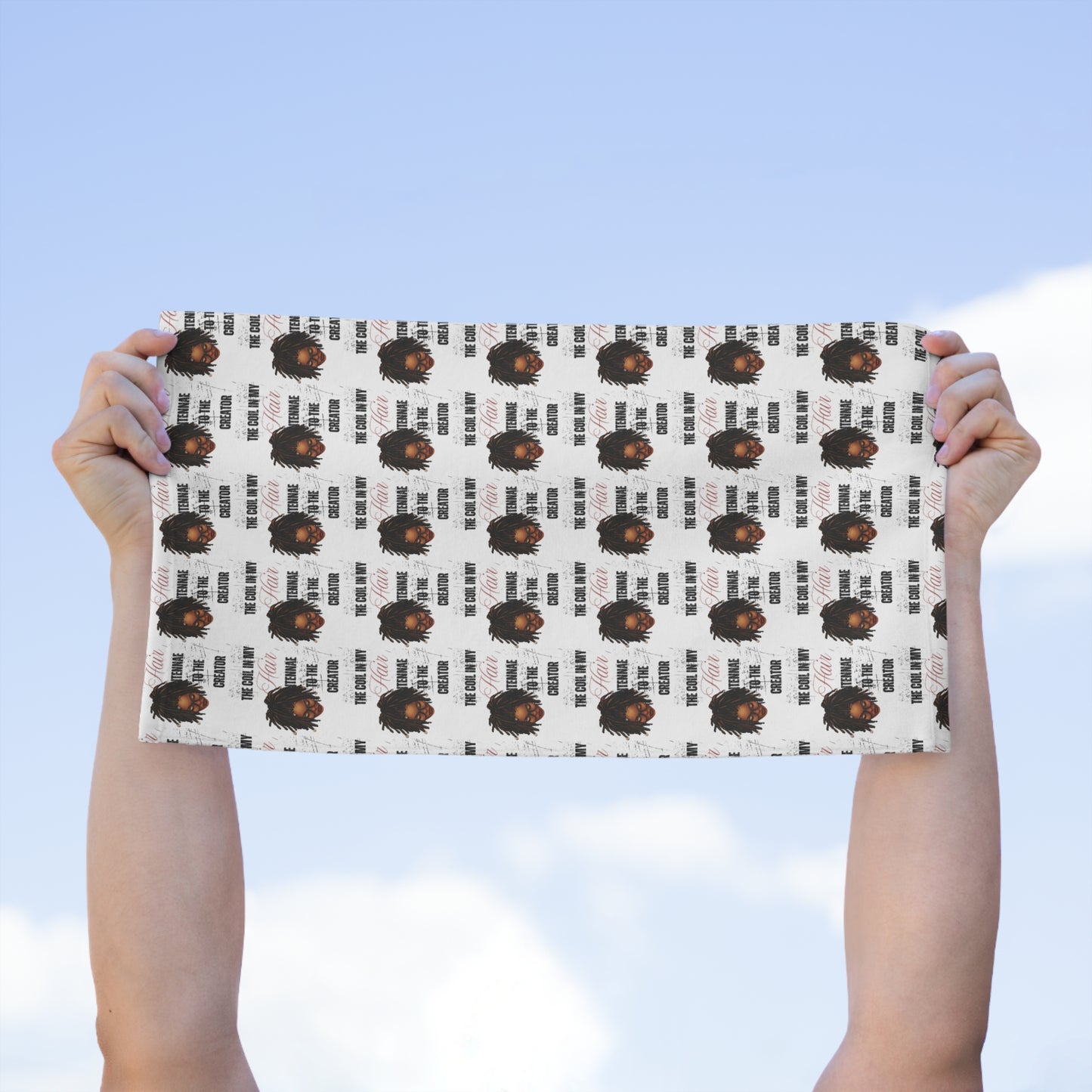 Inspirational Hair Rally Towel - 11x18, Motivational Design for Hair Enthusiasts