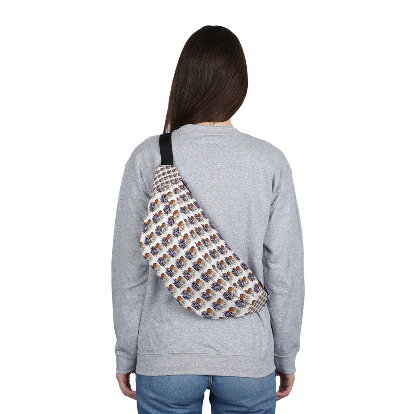Stylish Large Fanny Pack with Fun Print - Perfect for Festivals & Everyday Use