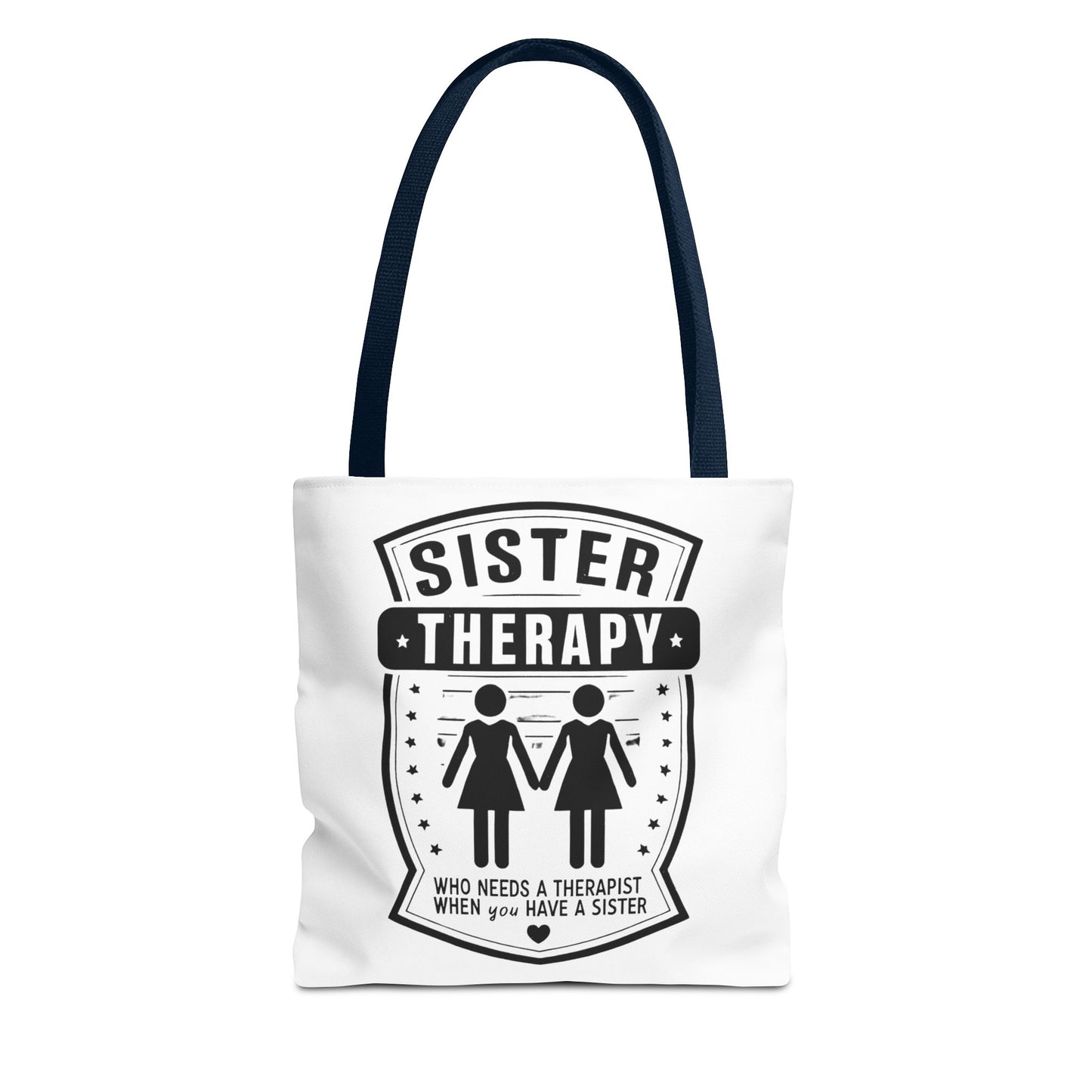 Sister Therapy Tote Bag - Perfect Gift for Siblings & Self-Care