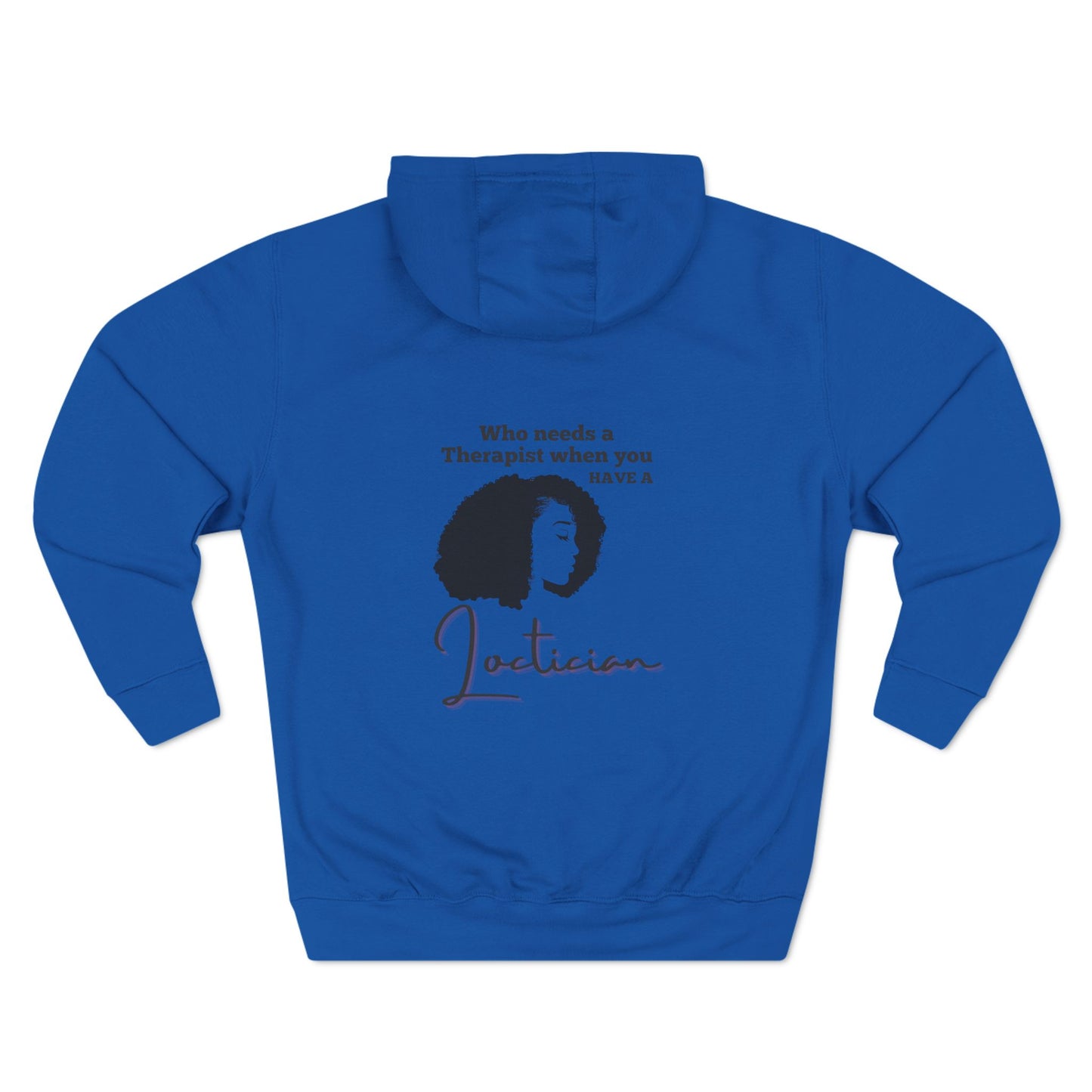 Stylish Therapist Fleece Hoodie - Empowering Quotes for Mental Health Awareness