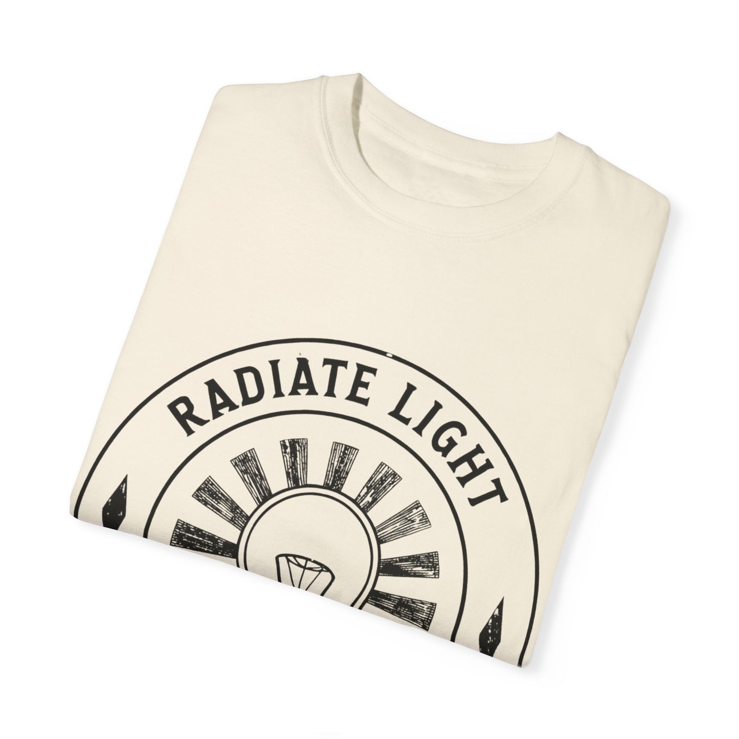 Radiate Light Unisex Garment-Dyed T-Shirt - Inspirational Graphic Tee