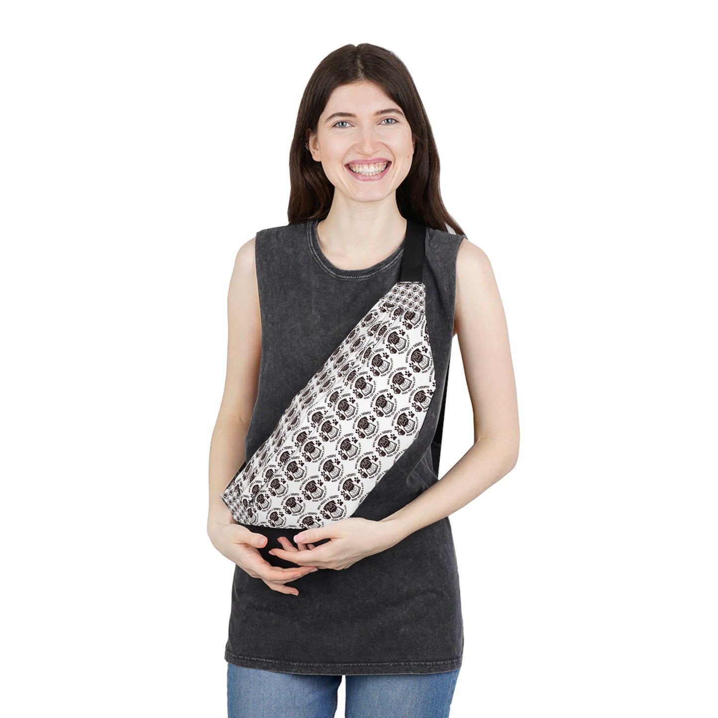 Stylish Large Fanny Pack with Unique Pattern - Perfect for Festivals and Travel