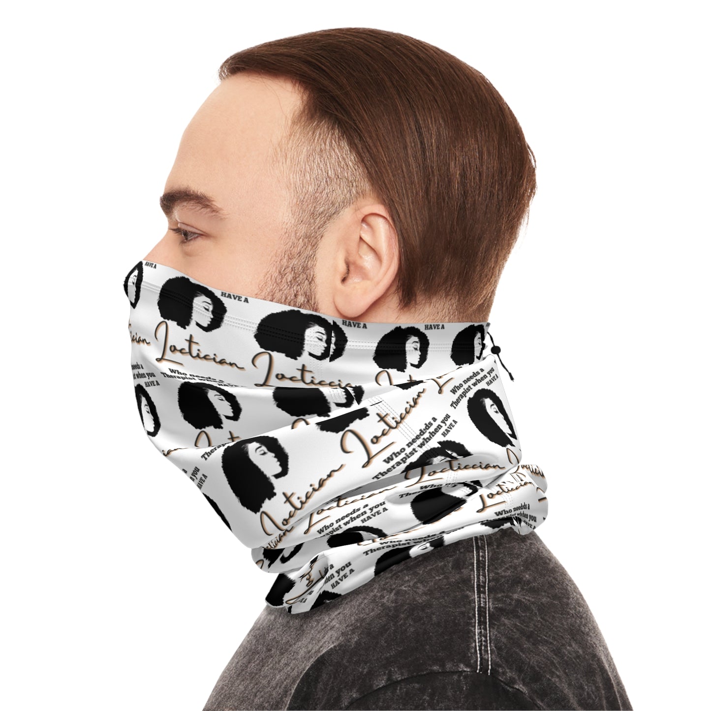 Stylish Winter Neck Gaiter with Drawstring - Perfect for Cozy Vibes & Celebrations