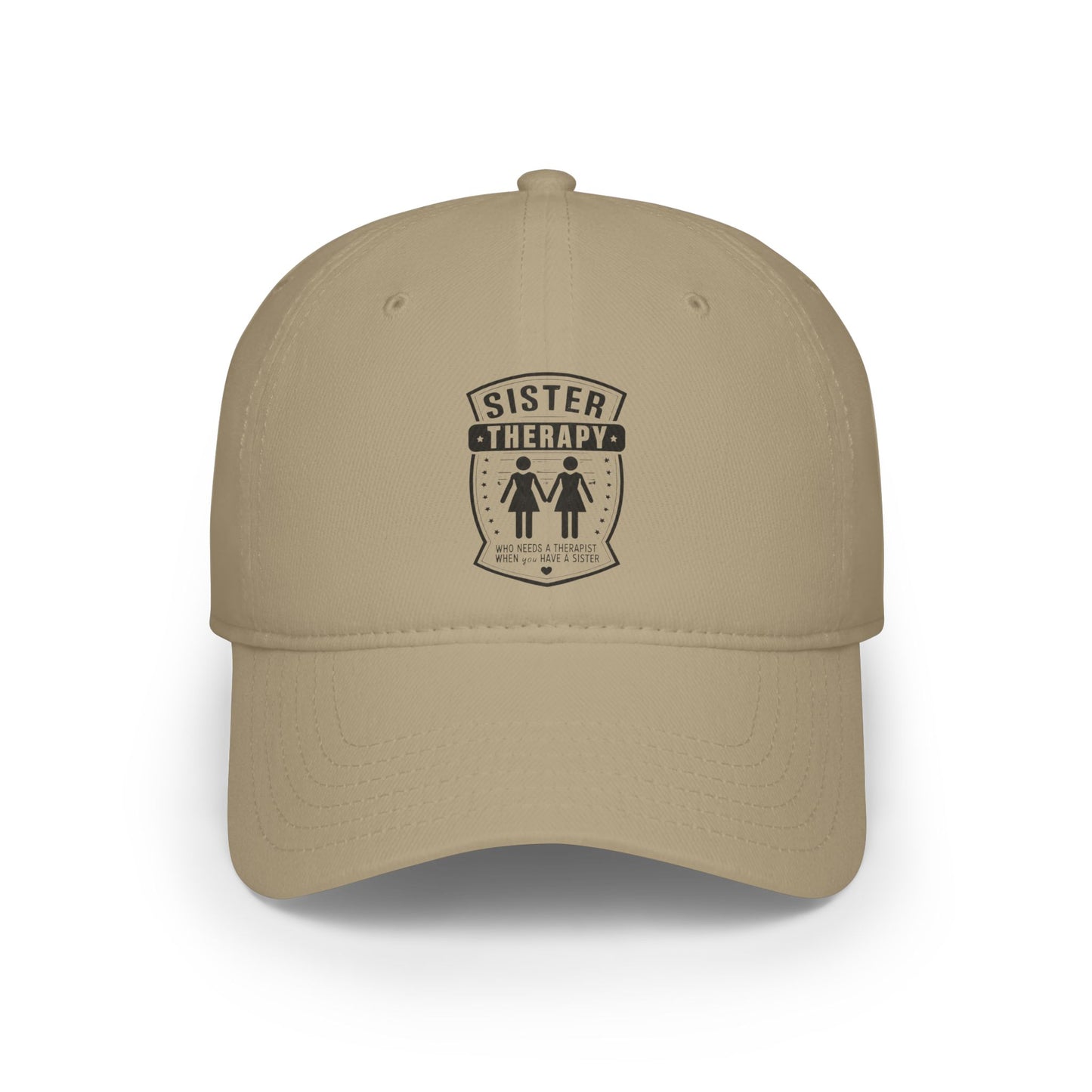 Sister Therapy Low Profile Baseball Cap - Perfect Gift for Siblings