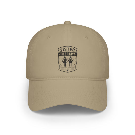 Sister Therapy Low Profile Baseball Cap - Perfect Gift for Siblings