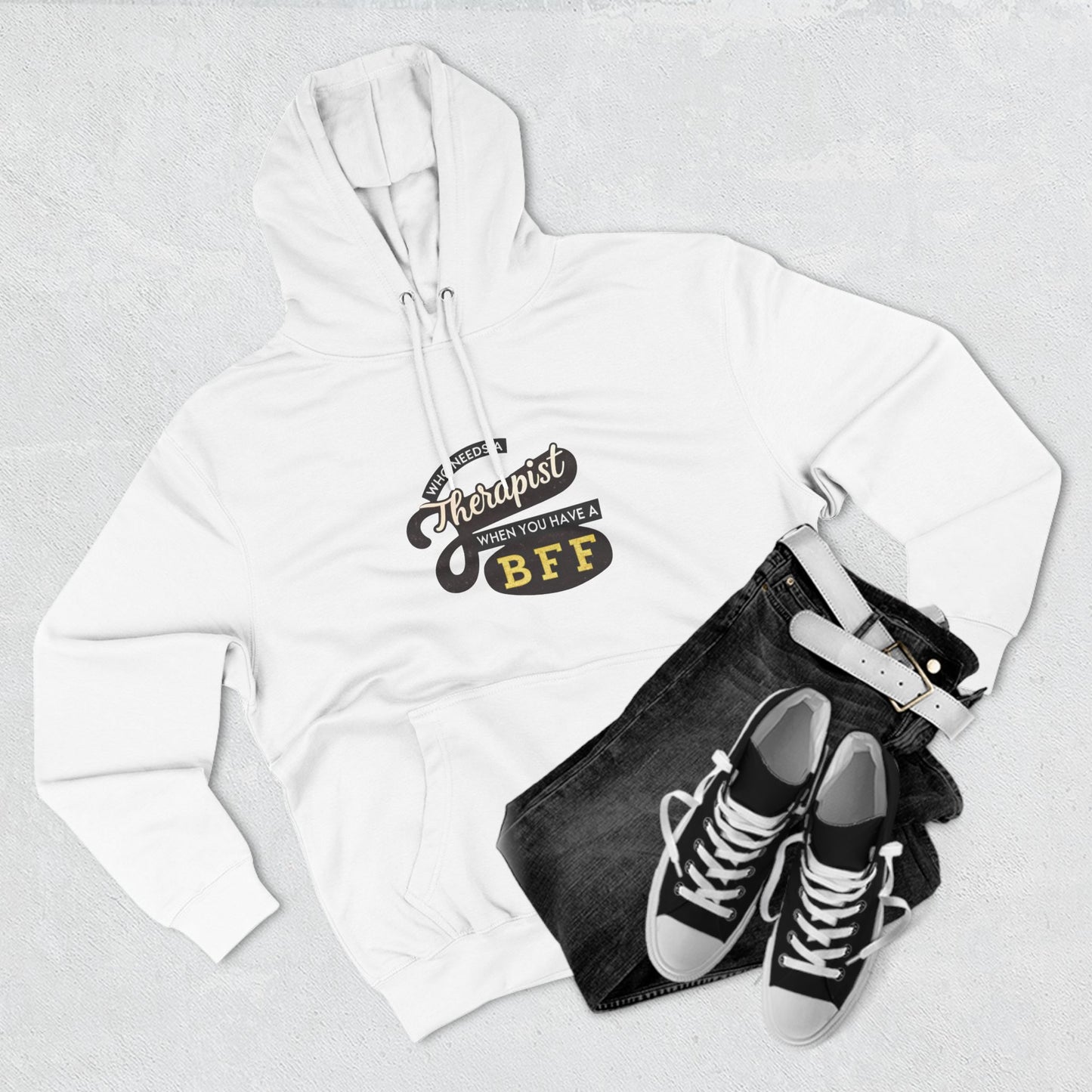 BFF Therapist Fleece Hoodie - Perfect Gift for Best Friends