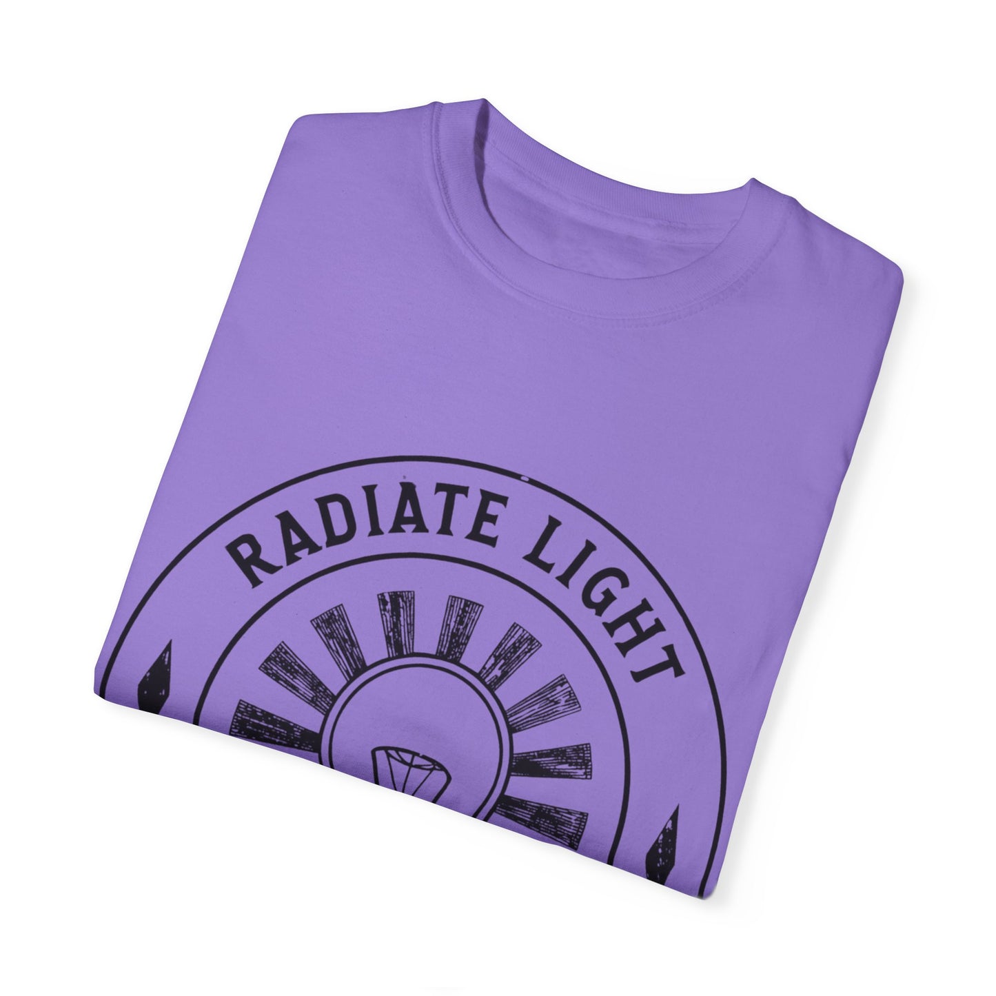 Radiate Light Unisex Garment-Dyed T-Shirt - Inspirational Graphic Tee