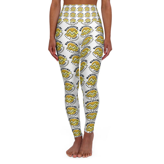 Motivational High Waisted Yoga Leggings for Fitness Enthusiasts
