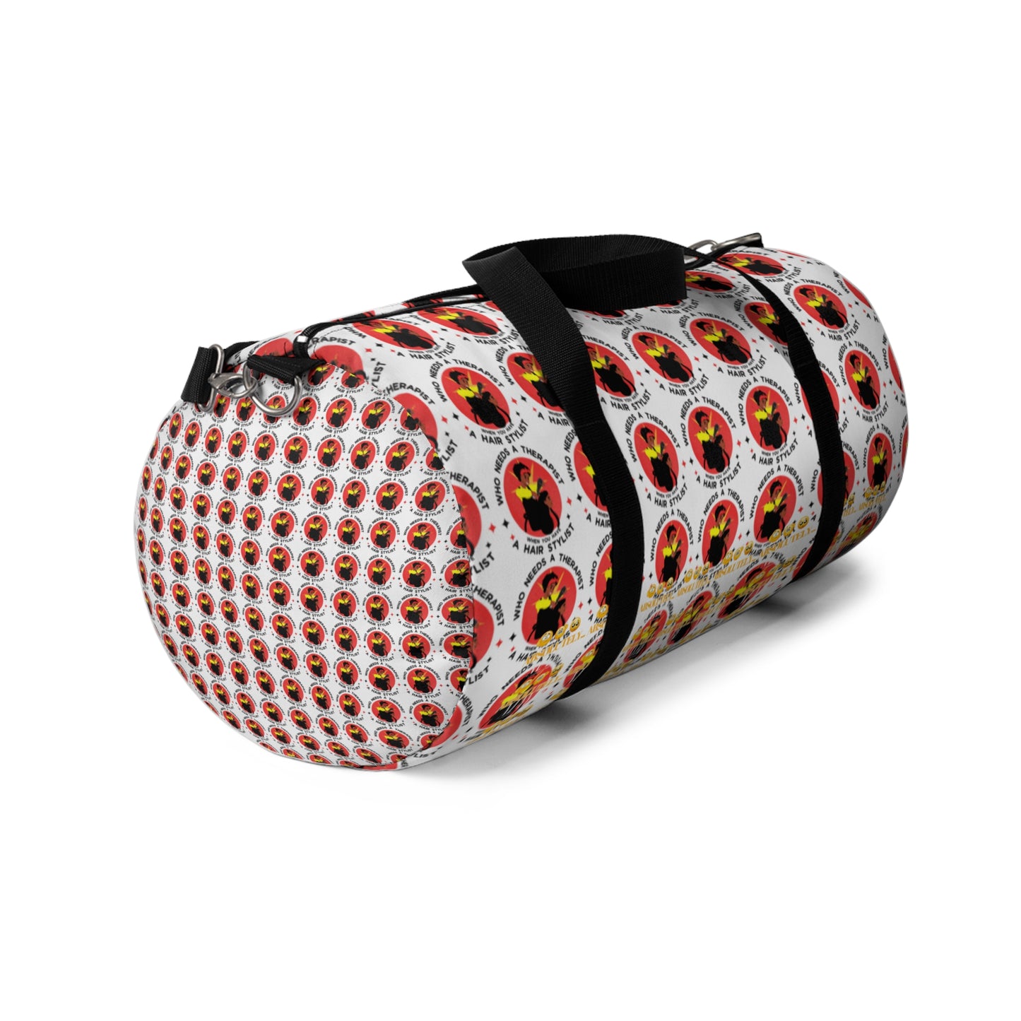 Stylish Travel Duffel Bag with Bold Graphic Design