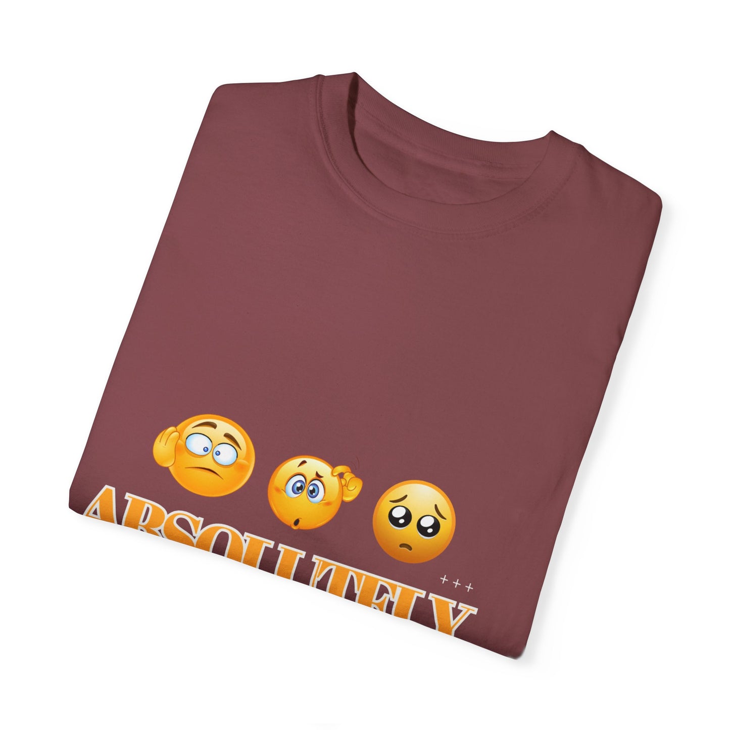 Funny Emoji Unisex T-Shirt - 'Absolutely Maybe' Design