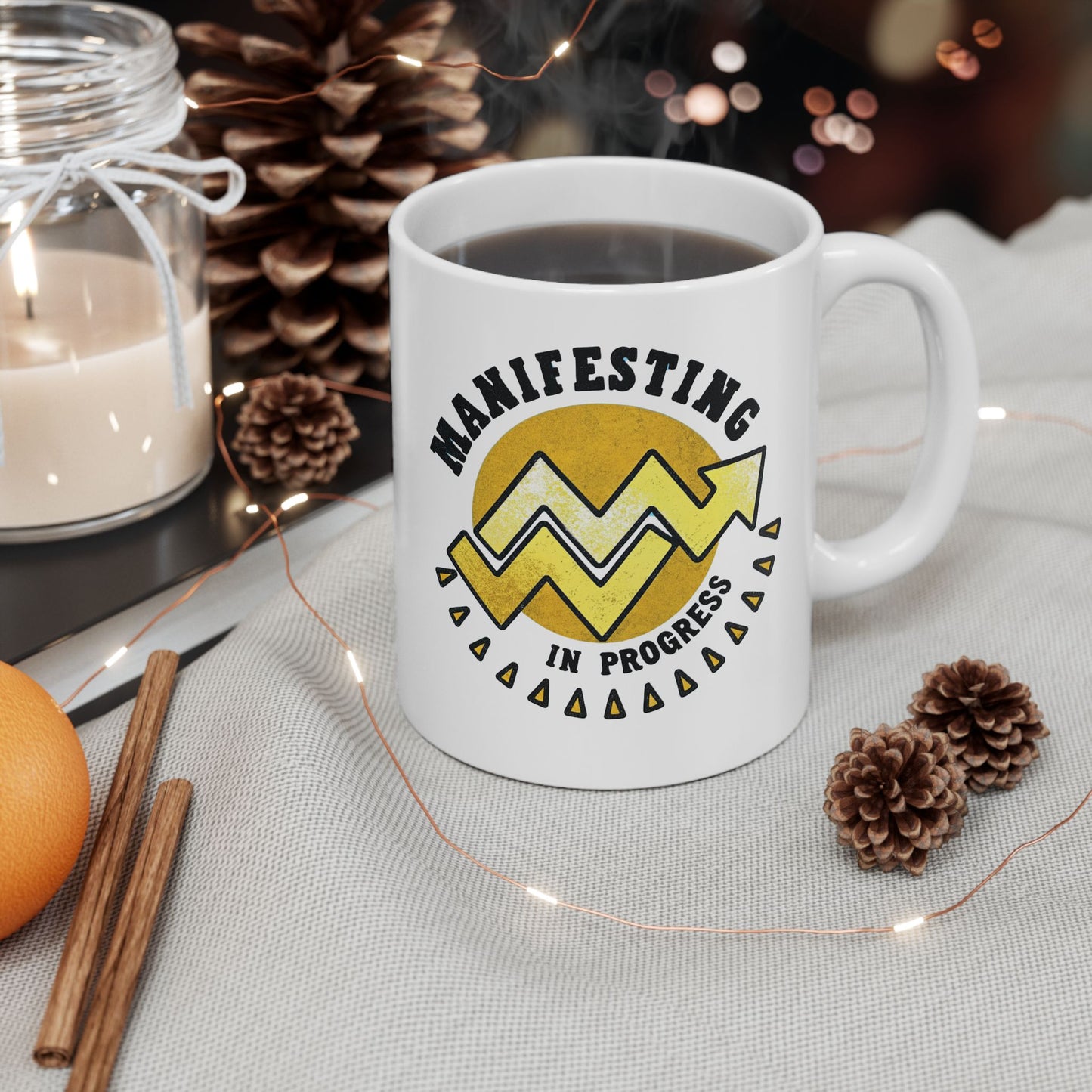 Motivational Ceramic Mug - 11oz & 15oz Coffee Cup with Inspirational Design