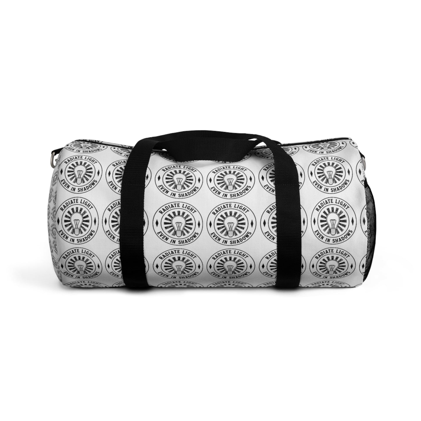 Stylish Duffel Bag with Emblem Design - Perfect for Travel and Gym