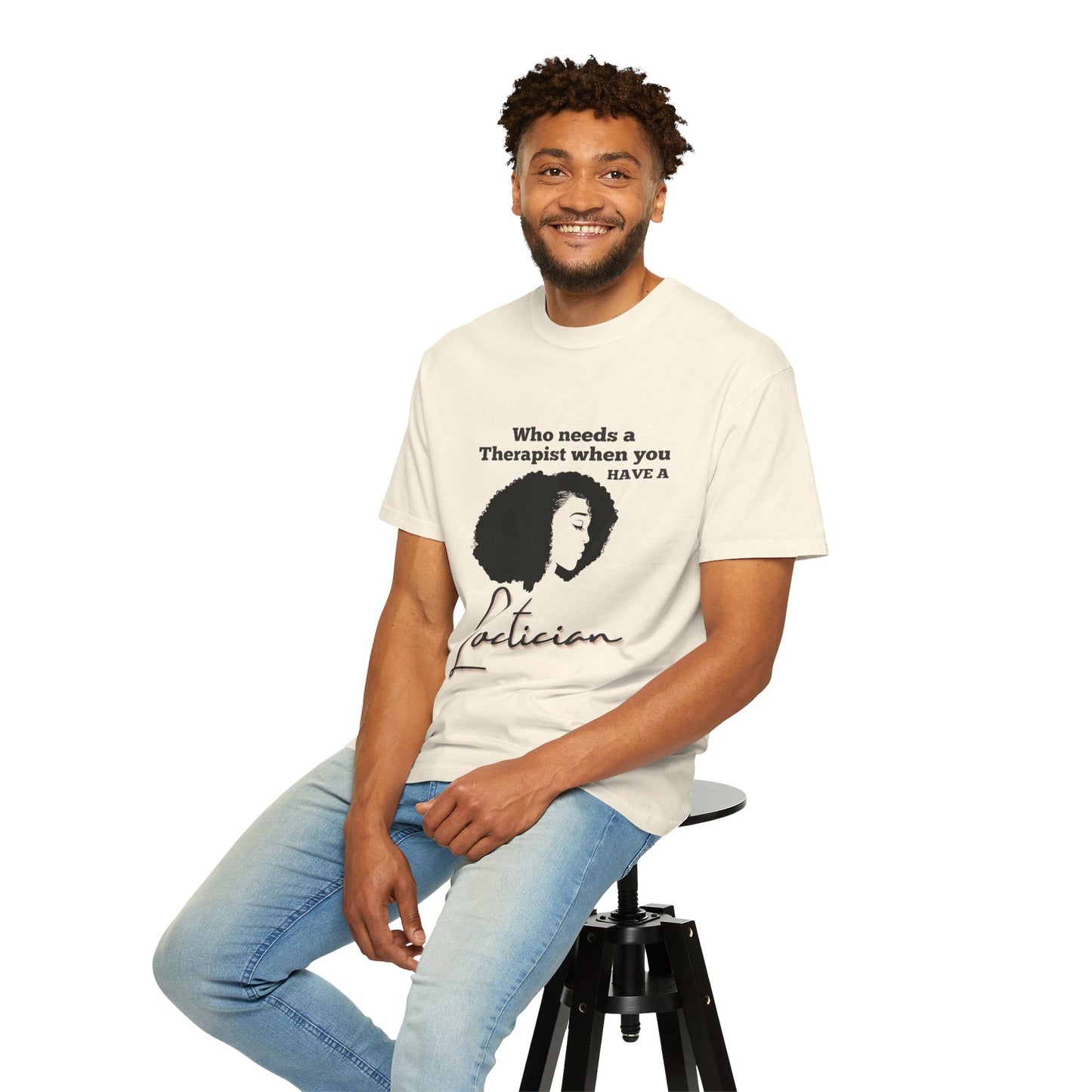 Who Needs a Therapist? Unisex Garment-Dyed T-Shirt - Perfect for Estheticians and Skincare Lovers