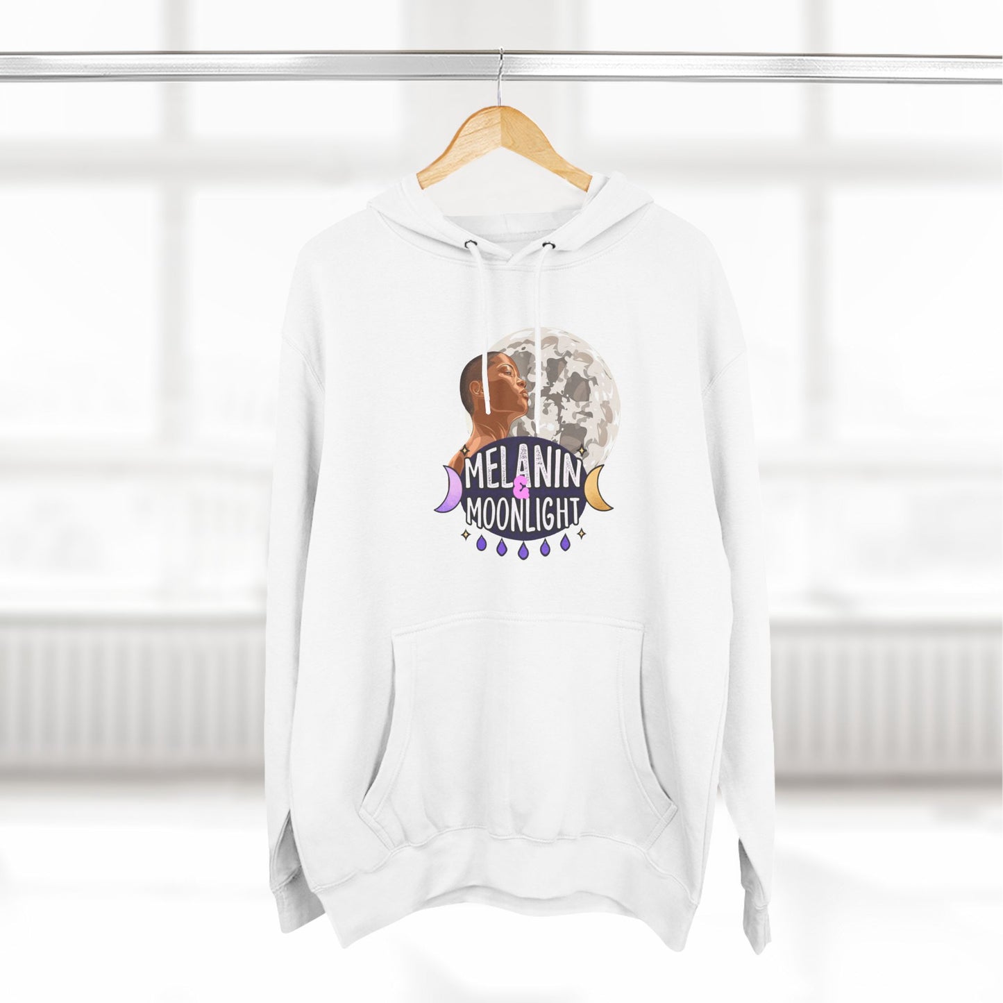 Melanin Moonlight Fleece Hoodie - Cozy Urban Style for Every Occasion