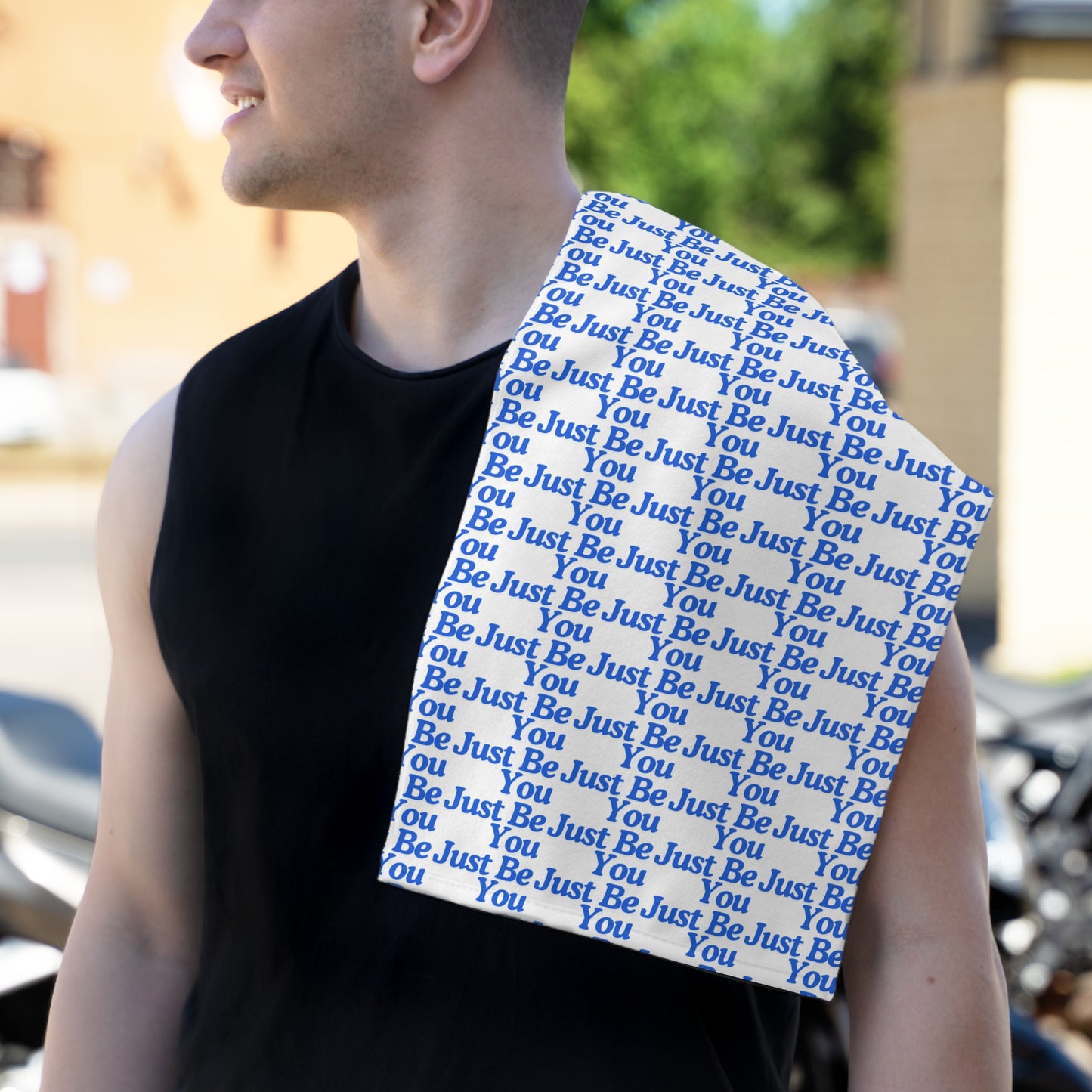 Motivational Rally Towel – Be Just You – Inspiring Sports Accessory for Every Occasion