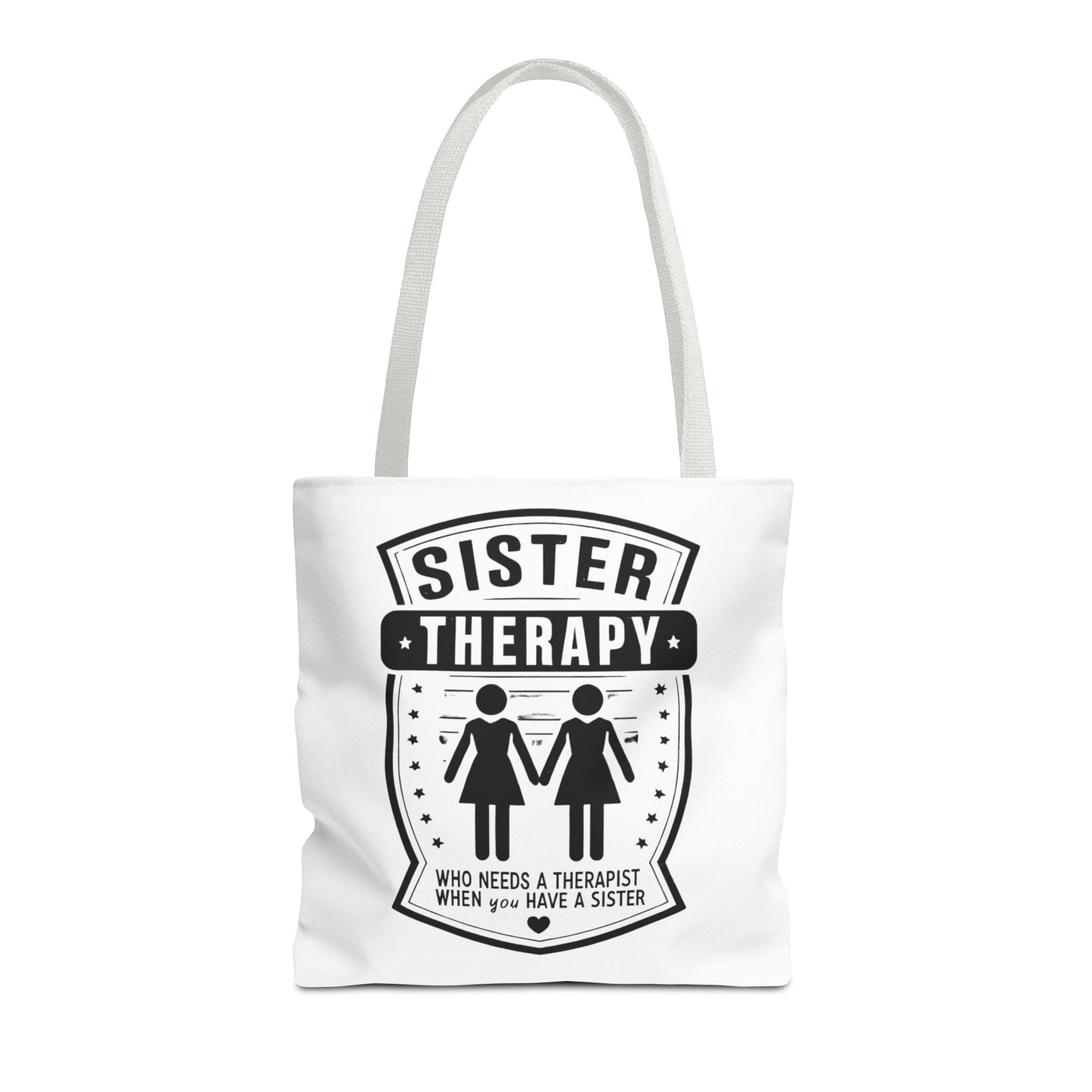Sister Therapy Tote Bag - Perfect Gift for Siblings & Self-Care