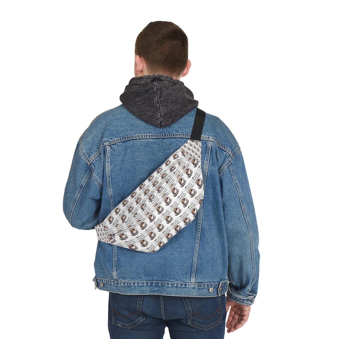 Coffee Lover's Large Fanny Pack - Perfect for Festivals and Everyday Use
