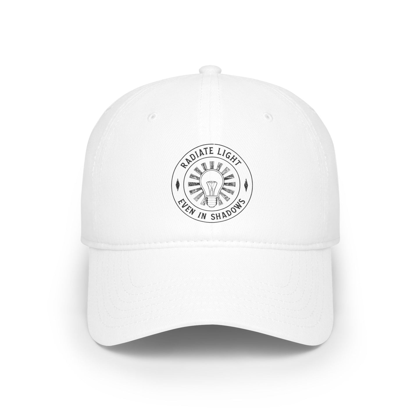 Radiate Light Low Profile Baseball Cap - Bold Red Hat for Everyday Style