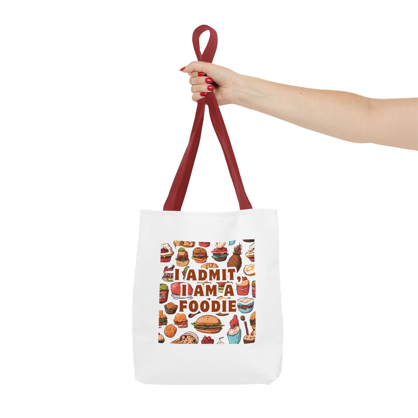 Foodie Tote Bag - 'I Admit I Am A Foodie' Canvas Bag for Food Lovers and Chefs