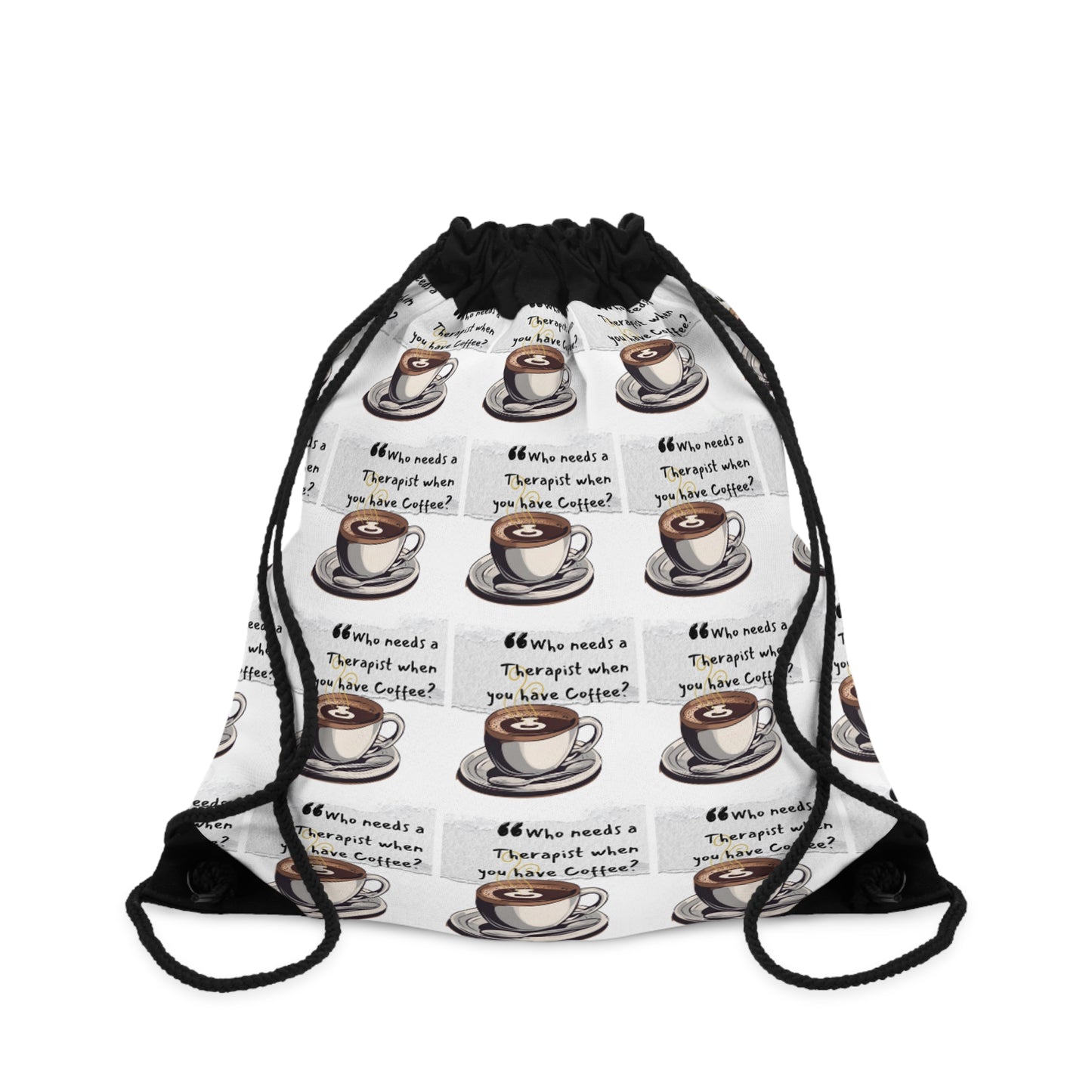 Coffee Lover Drawstring Bag - Perfect for Daily Use and Gifts