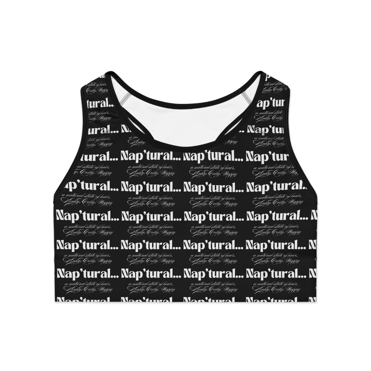 Bold Pattern Sports Bra - Energetic & Stylish Workout Gear