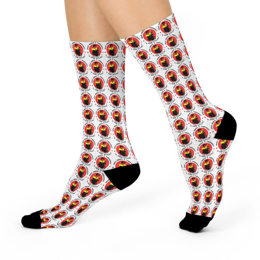 Fun Patterned Cushioned Crew Socks - Perfect for Casual Wear and Gifting