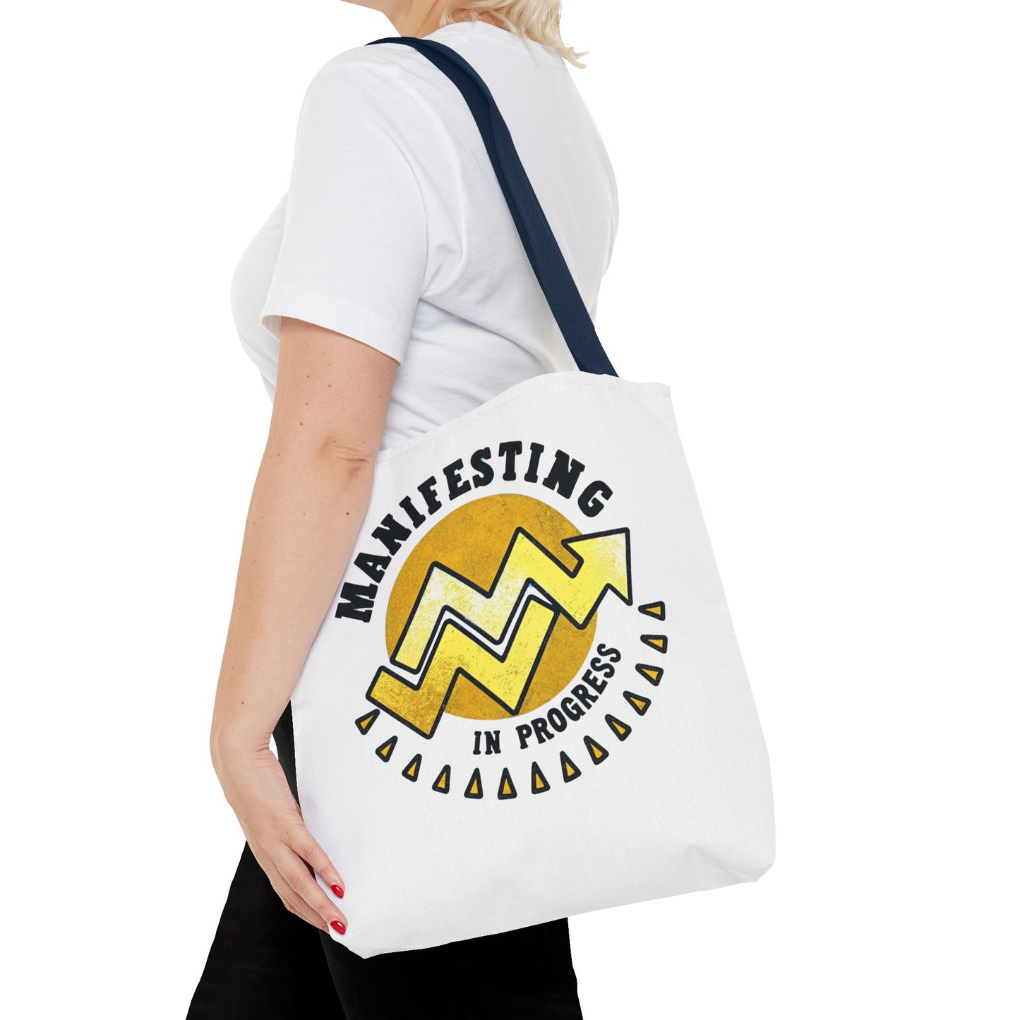 Manifesting in Progress Tote Bag – Eco-Friendly and Stylish Carry-All for Dreamers
