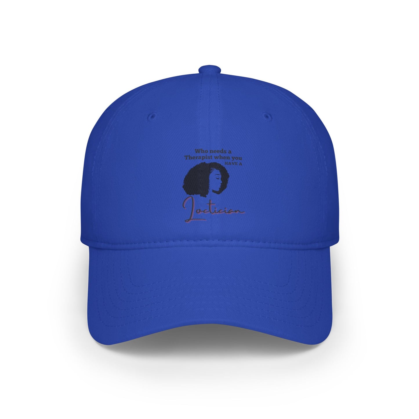 Therapist Joke Low Profile Baseball Cap - Red Cap for Mental Health Awareness