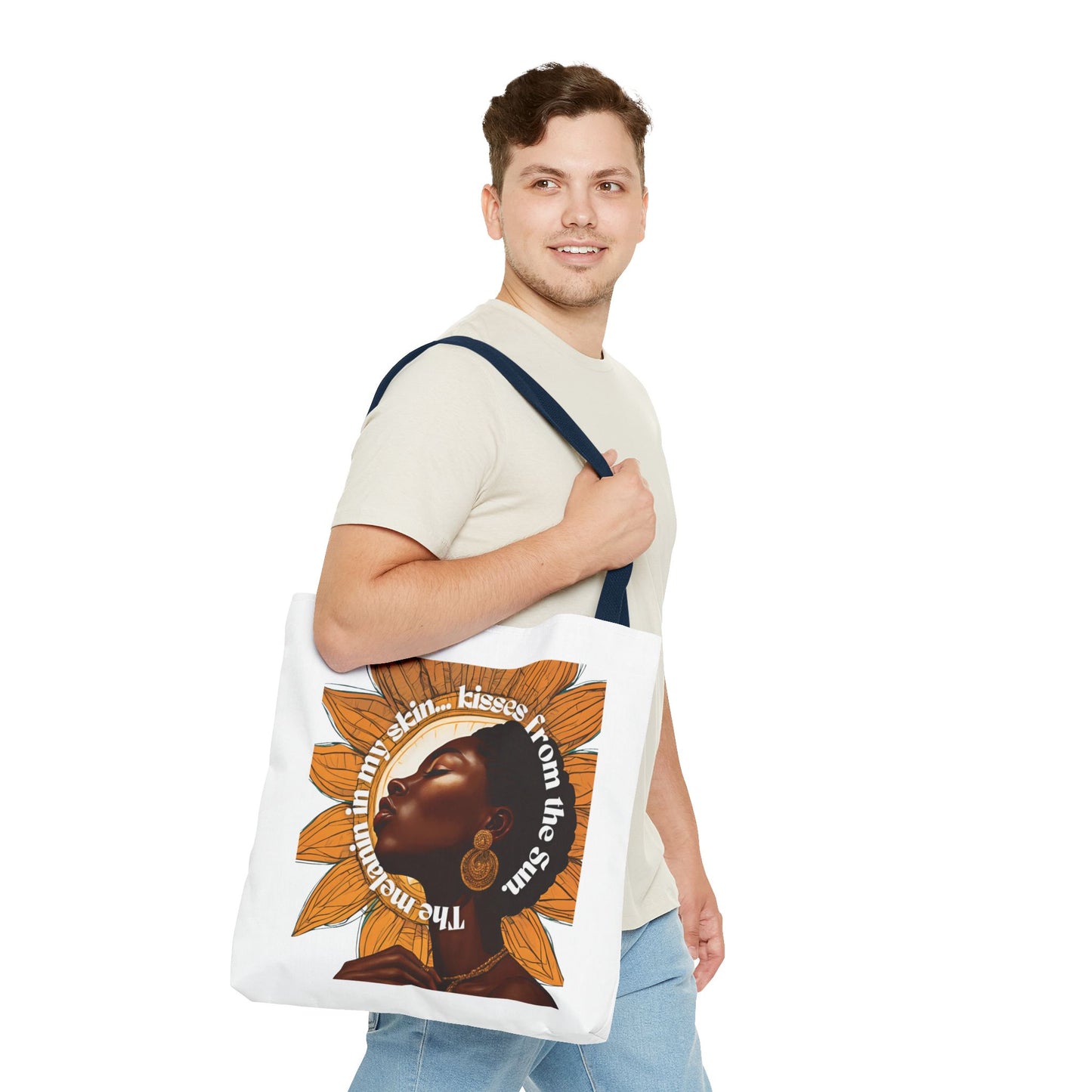 Sunflower Kiss Tote Bag - Empowering Design for Everyday Use