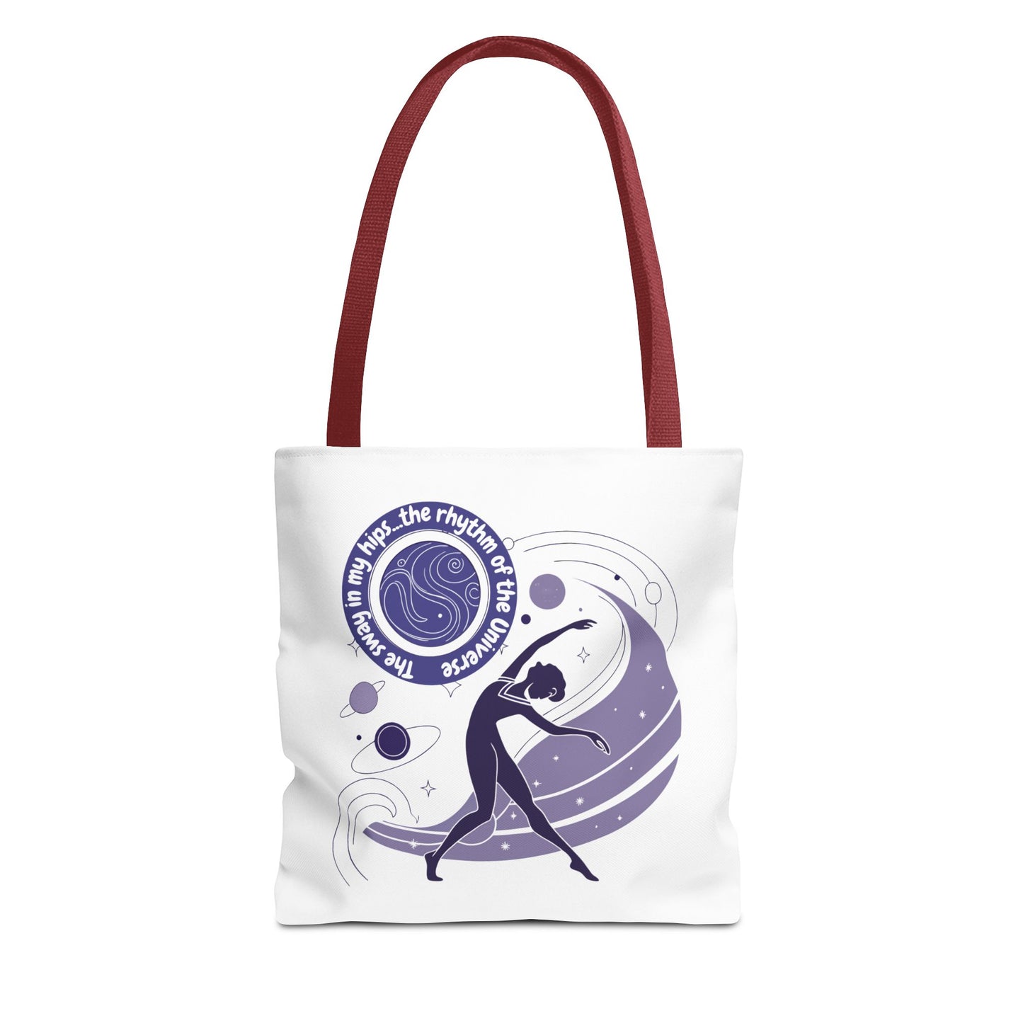 Cosmic Dance Tote Bag – Inspirational Art for Yoga Lovers