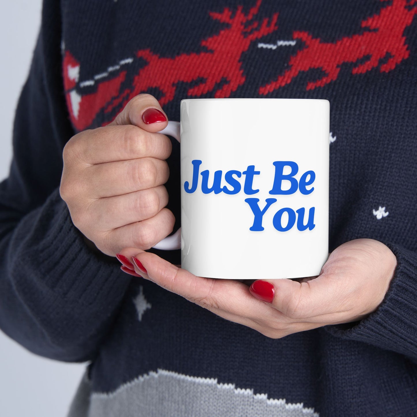 Motivational Ceramic Mug - "Just Be You" - Perfect for Coffee Lovers & Inspiration