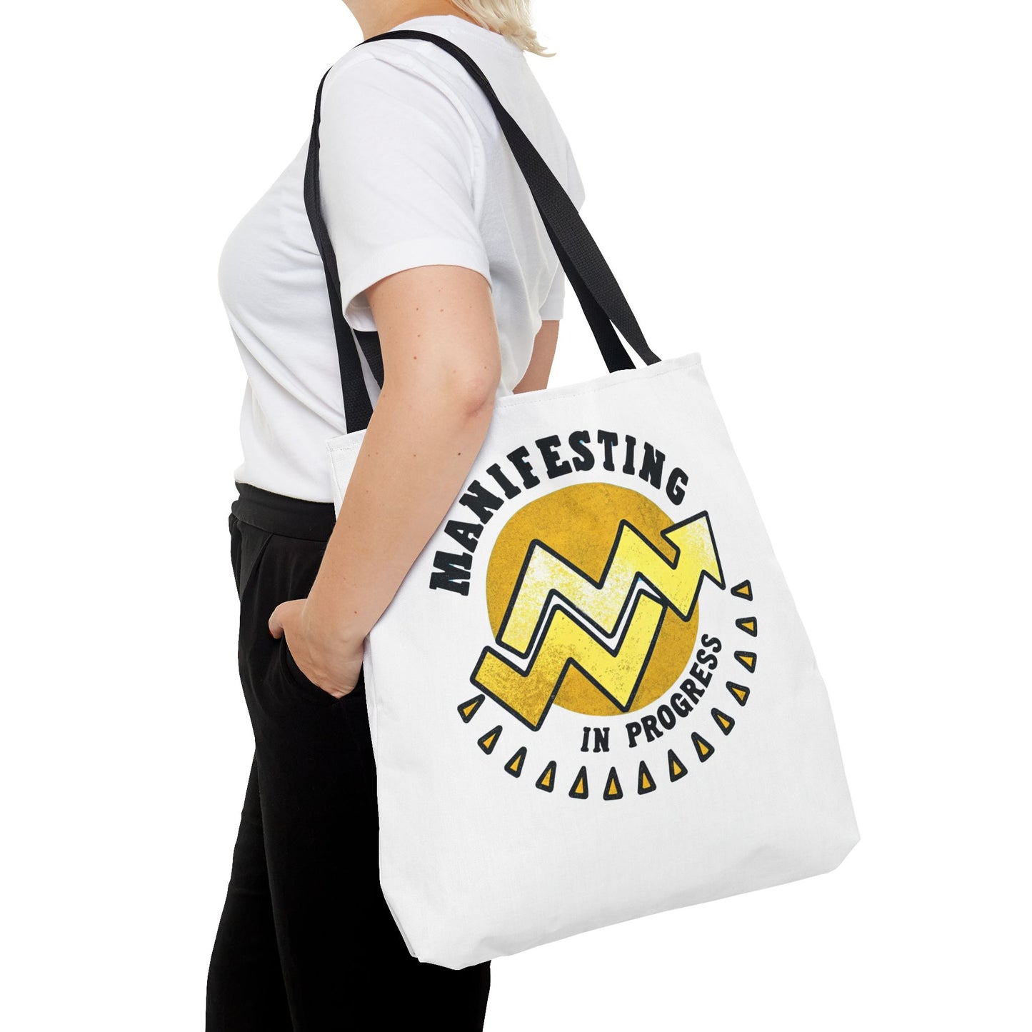 Manifesting in Progress Tote Bag – Eco-Friendly and Stylish Carry-All for Dreamers