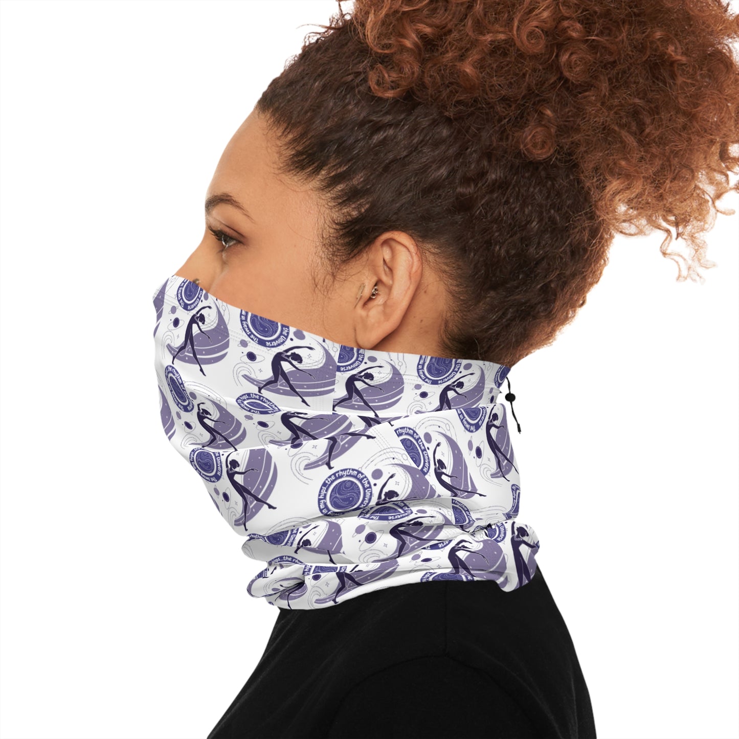 Stylish Winter Neck Gaiter with Drawstring - Perfect for Skiing and Outdoor Activities