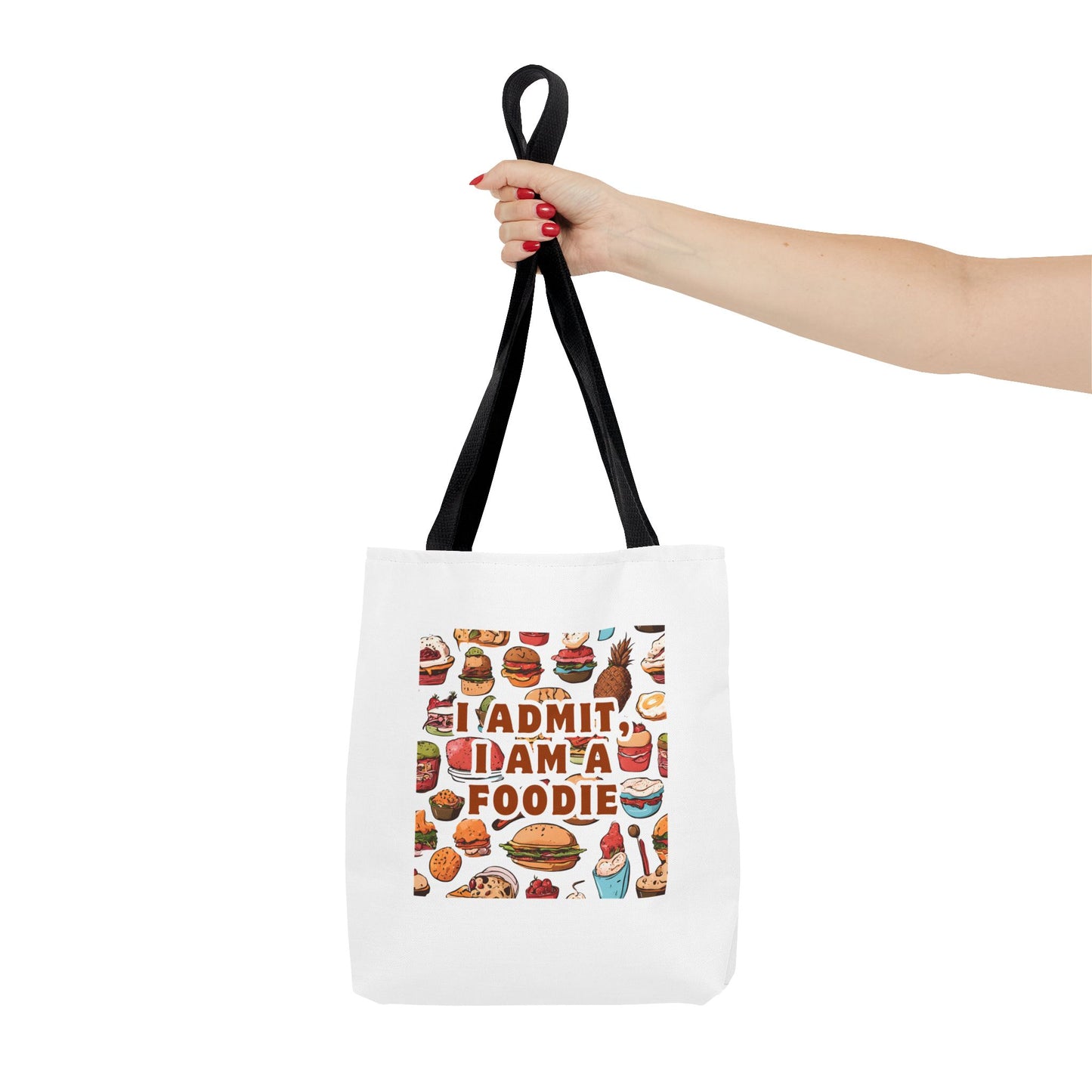 Foodie Tote Bag - 'I Admit I Am A Foodie' Canvas Bag for Food Lovers and Chefs