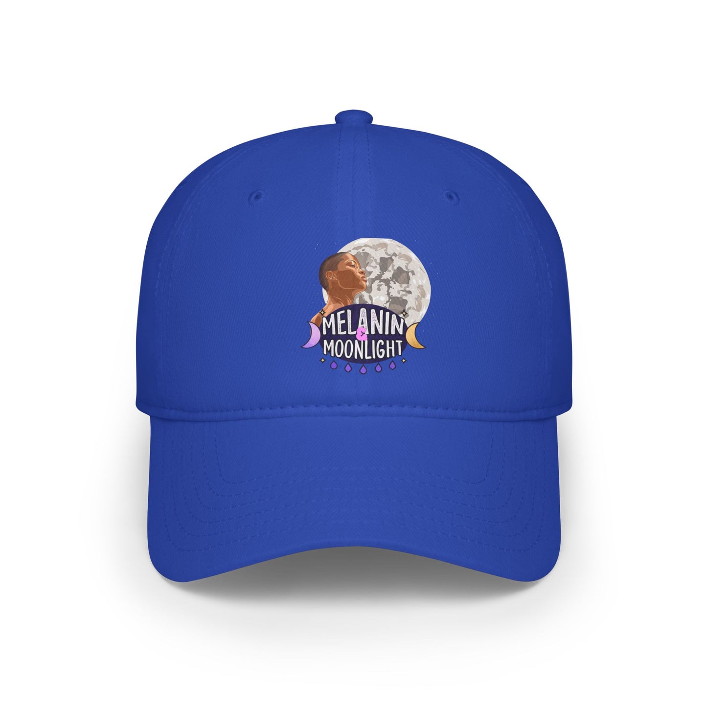 Melanin Moonlight Low Profile Baseball Cap - Casual Style for All Seasons